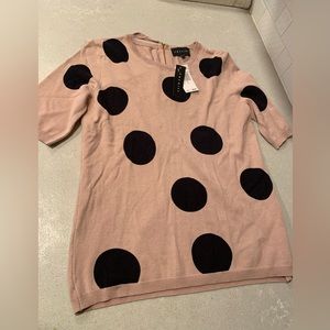 NWT polka dot sweater